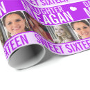 Search for sweet 16 wrapping paper White