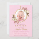 Search for geometric christening invitations Pink