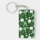 Search for lucky rectangular key rings Shamrocks