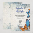 Search for blue butterfly wedding invitations Modern