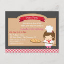 Search for pizza chef birthday invitations Cooking
