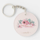 Search for watercolor flower key rings Mother