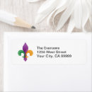 Search for louisiana return address labels Mardi gras
