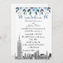 Search for nyc skyline wedding invitations Watercolor