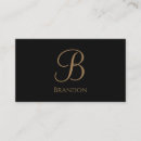 Search for name business cards Black