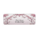 Search for unique floral labels Pink