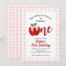 Search for gingham apple invitations Pink