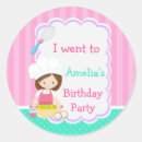 Search for brunette girl stickers Birthday