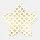 Search for flowers star stickers Gold
