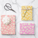 Search for pink daisy wrapping paper Boho