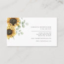 Search for sunflower business cards Watercolor