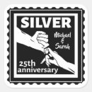 Search for 25 year anniversary stickers Silver