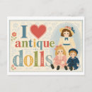 Search for antique doll postcards Heart