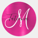 Search for hot pink monogram stickers Glamourous