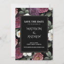 Search for black background save the dates Flowers