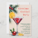 Search for retro cocktail christmas invitations Watercolor