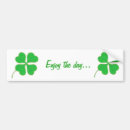 Search for green and gold bumper stickers Shamrock