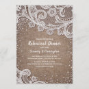 Search for burlap rehearsal dinner invitations Vintage
