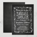 Search for chalk bridal shower invitations Vintage