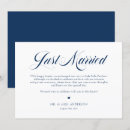 Search for just married wedding announcement cards Calligraphy