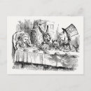 Search for mad hatter postcards Illustration