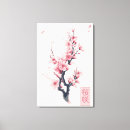 Search for japanese flower canvas prints Watercolor