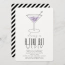 Search for purple martini invitations For her