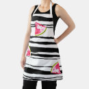 Search for black and white stripe aprons For her