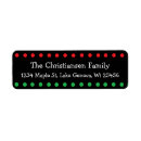 Search for polka dot return address labels Festive