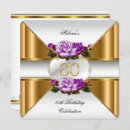 Search for purple rose gold birthday invitations Flowers