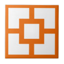 Search for orange and white tiles Geometric