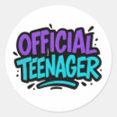 Search for teen birthday stickers Official teenager