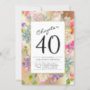 Search for geometric 40th birthday invitations Elegant