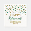 Search for happy retirement napkins Gold