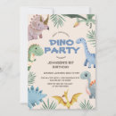 Search for dino party invitations Modern