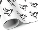 Search for bass wrapping paper Black and white