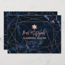 Search for marble bar bat mitzvah invitations Blue