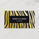 Search for zebra print business cards Gold