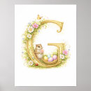 Search for letter g posters Gold