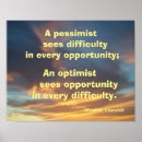 Search for optimistic posters Motivation