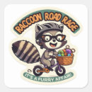 Search for funny panda stickers Cute racoon
