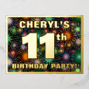 Search for 11 year old birthday invitations Eleven years old