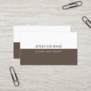 Search for divided business cards Elegant