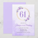Search for 61st birthday invitations Floral