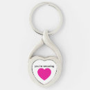 Search for twisted heart key rings Keepsake