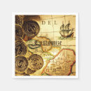 Search for nautical map napkins Treasure
