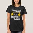 Search for webb tshirts Surname