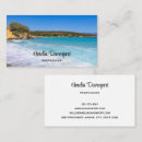 Search for tropical beach business cards Turquoise