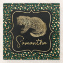 Search for big cats coasters Green