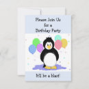 Search for cartoon penguin invitations Penguins